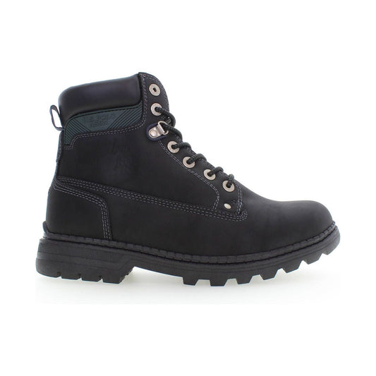 U.S. POLO ASSN. Black Polyester Men Boot U.S. POLO ASSN.