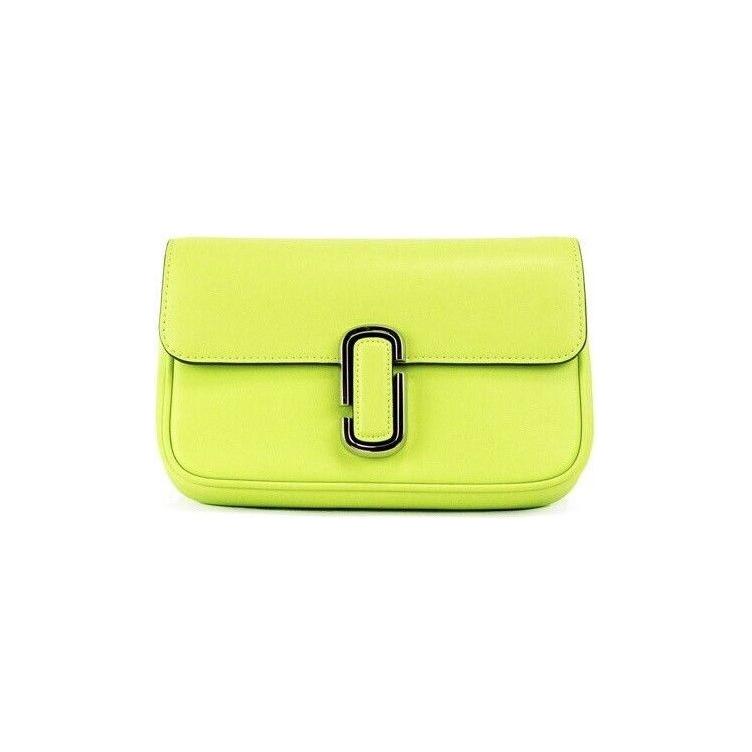 Marc Jacobs The J Marc Green Glow Smooth Leather Shoulder Crossbody Handbag Marc Jacobs