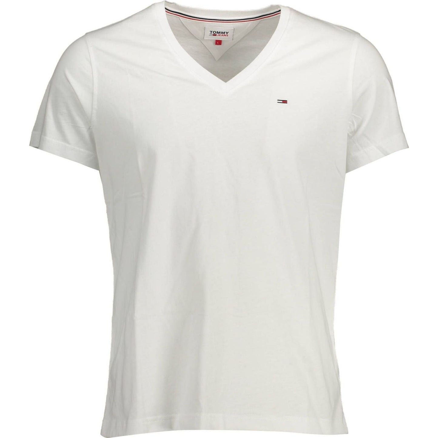 Tommy Hilfiger White Cotton Men TShirt Tommy Hilfiger