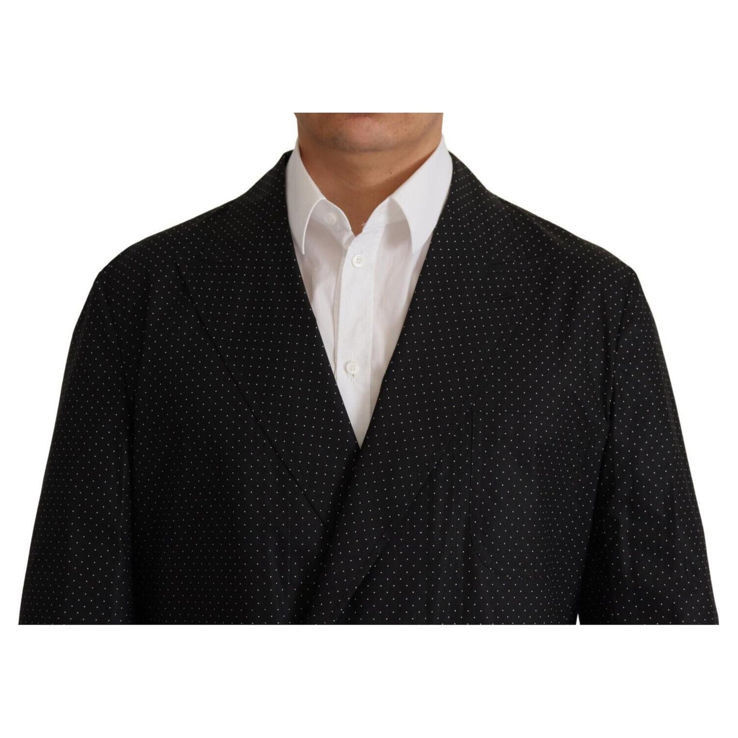 Dolce & Gabbana Polka Dot Slim Double-Breasted Blazer Dolce & Gabbana