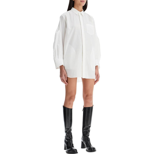 Sacai mini poplin blouse in chem Dresses Sacai