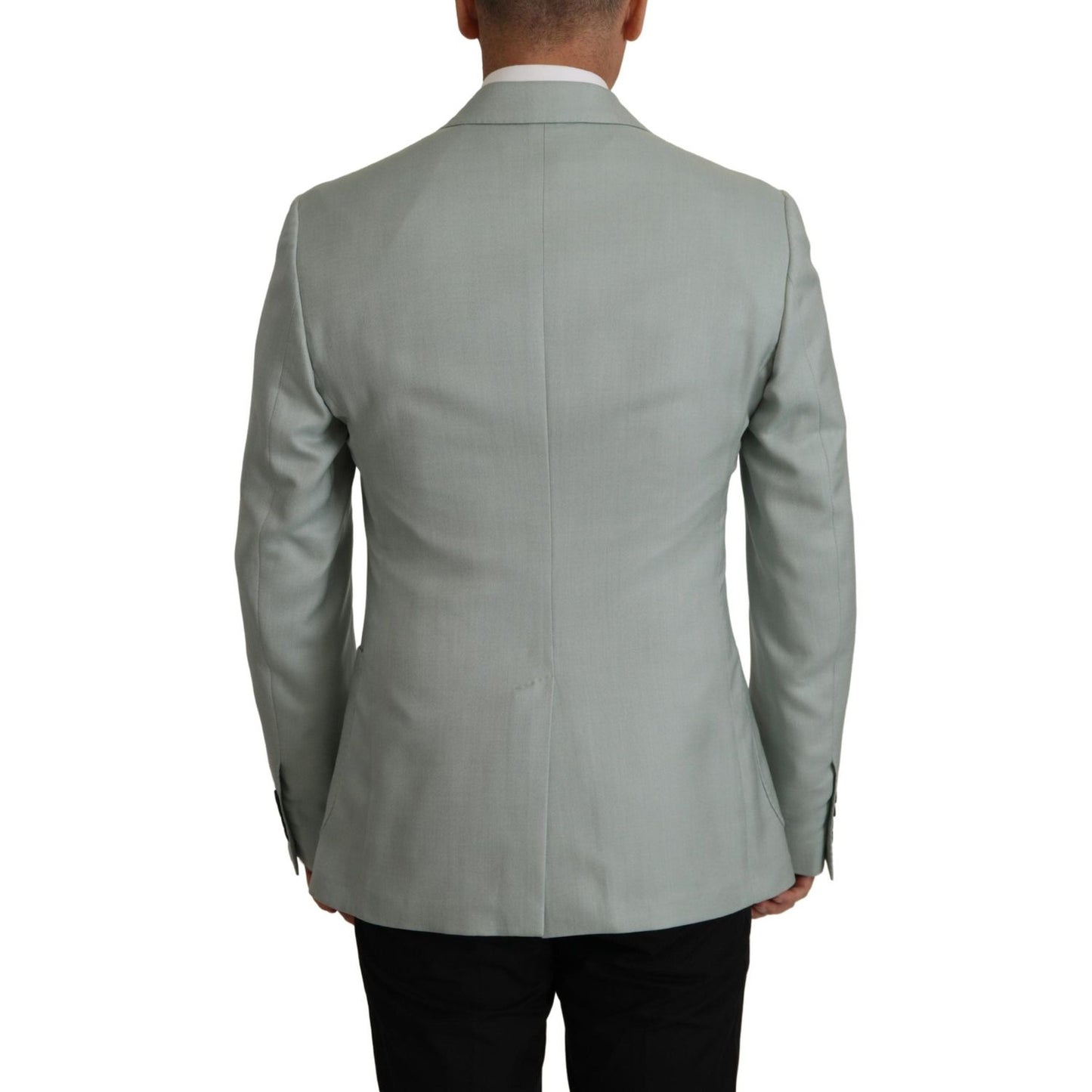 Dolce & Gabbana Elegant Slim Fit Cashmere Silk Blazer Jacket Dolce & Gabbana