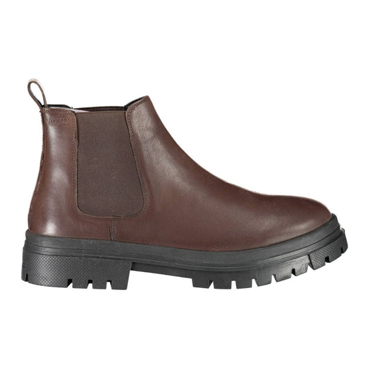 Levi's Brown Leather Men Boot Levi's