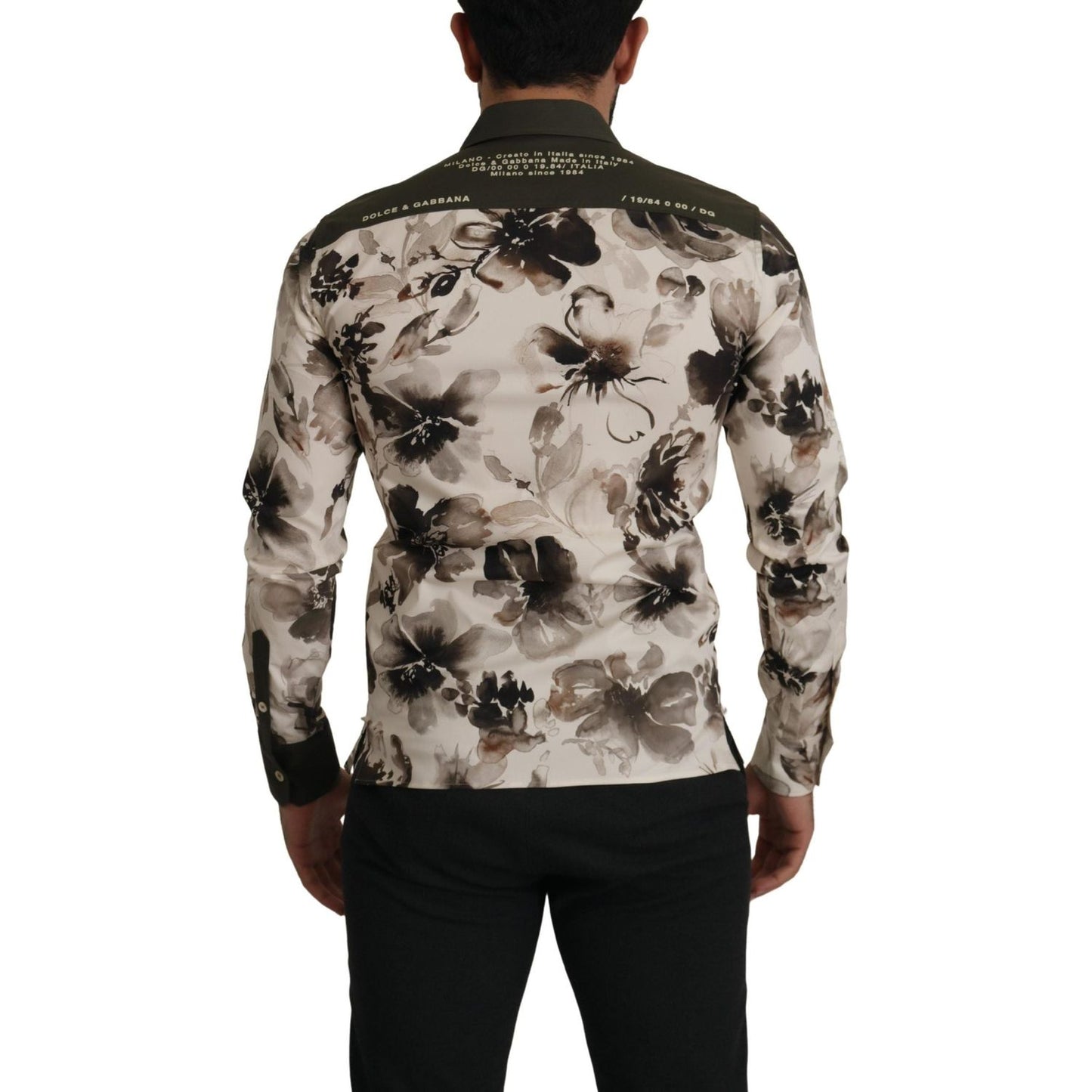 Dolce & Gabbana Floral Print Casual Cotton Shirt Dolce & Gabbana