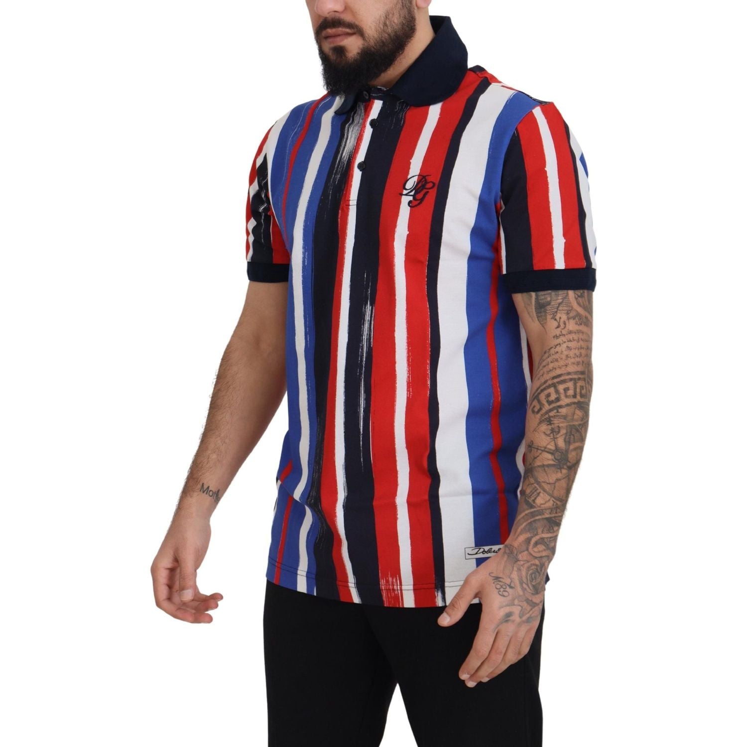 Dolce & Gabbana Multicolor Cotton Polo Top T-shirt