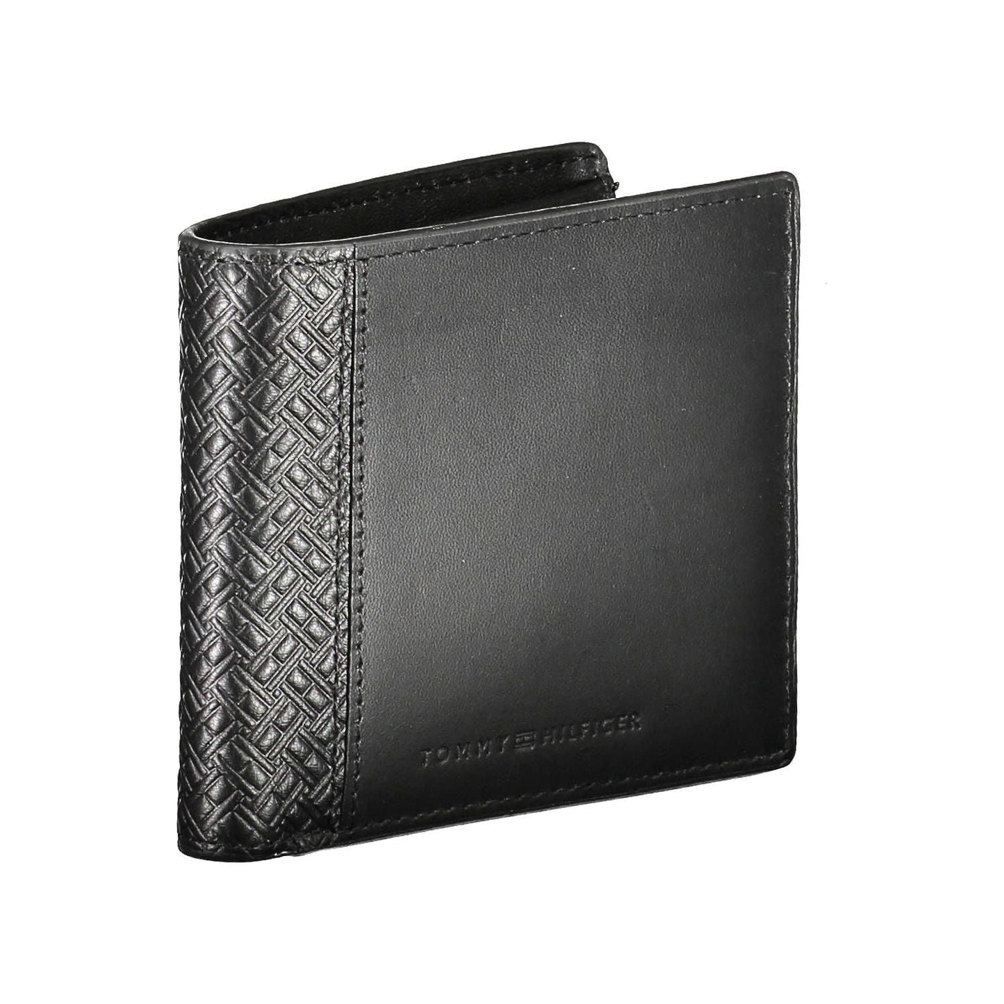 Tommy Hilfiger Black Leather Men Wallet Tommy Hilfiger