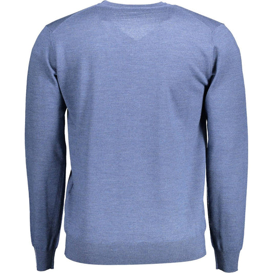 Harmont & Blaine Blue Wool Men Sweater Harmont & Blaine