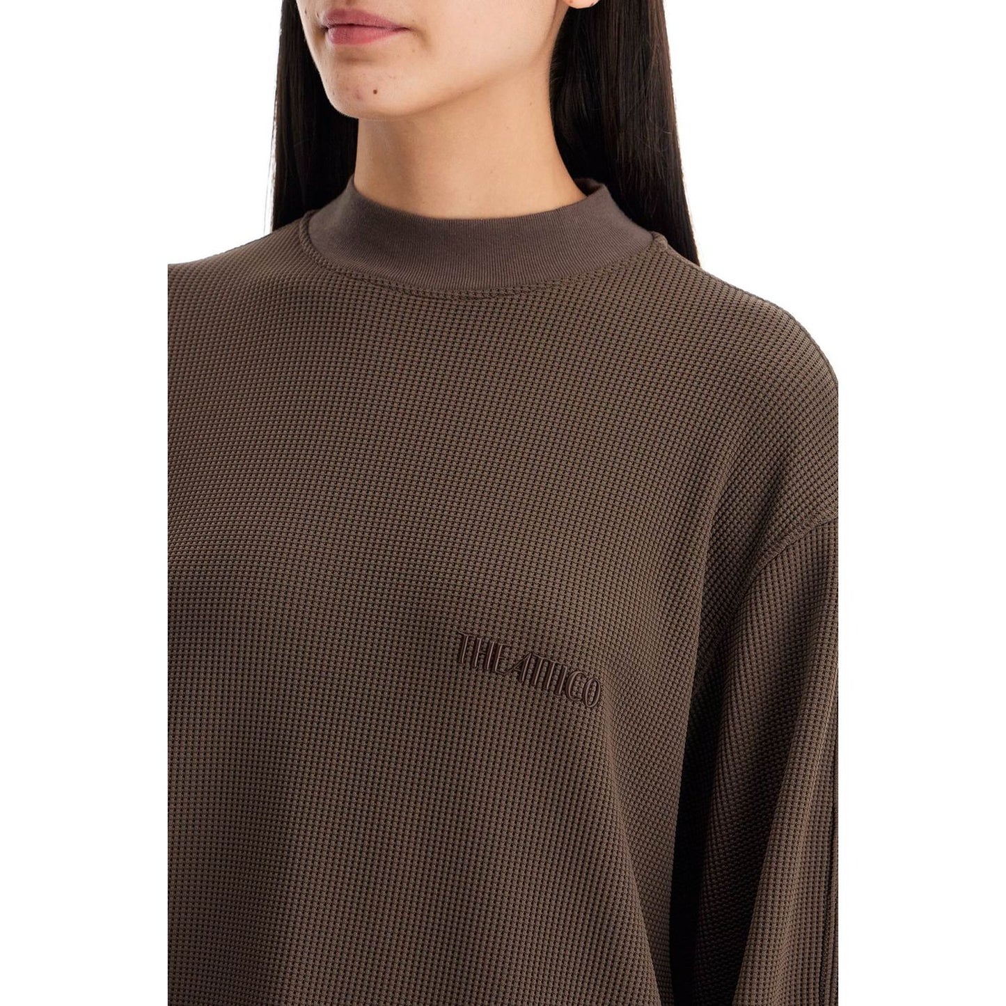 The Attico long-sleeved waffle jersey t Topwear The Attico