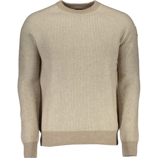 North Sails Beige Wool Men Sweater North Sails