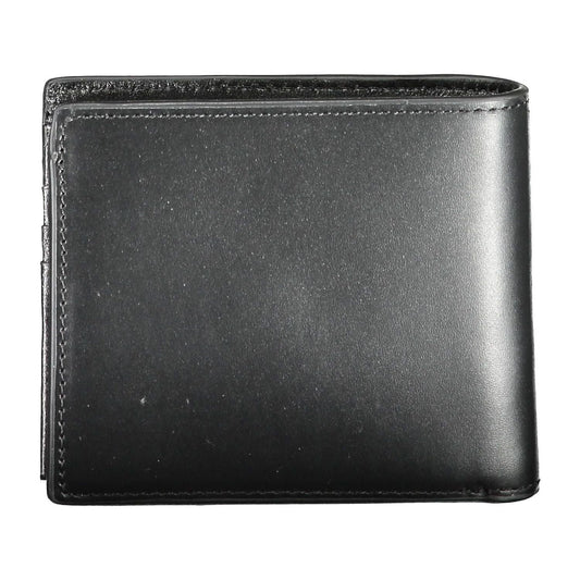 Tommy Hilfiger Black Leather Men Wallet Tommy Hilfiger