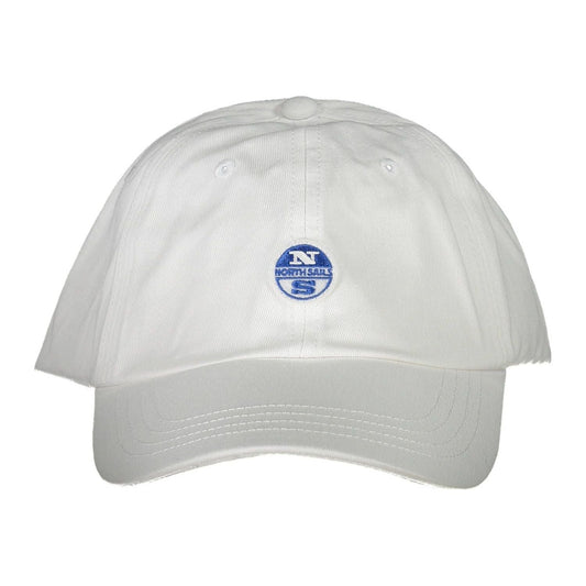 Elegant White Visor Cap with Logo Detail