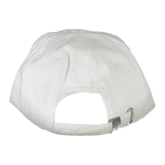 Elegant White Visor Cap with Logo Detail