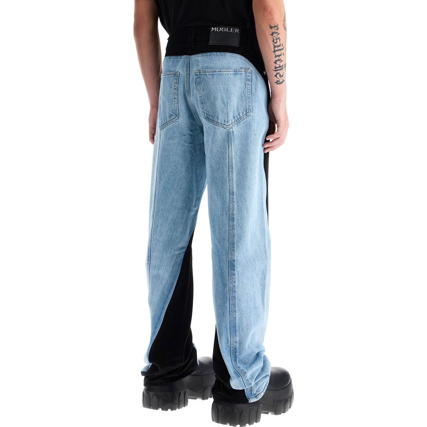 Mugler two-tone denim jeans Jeans Mugler