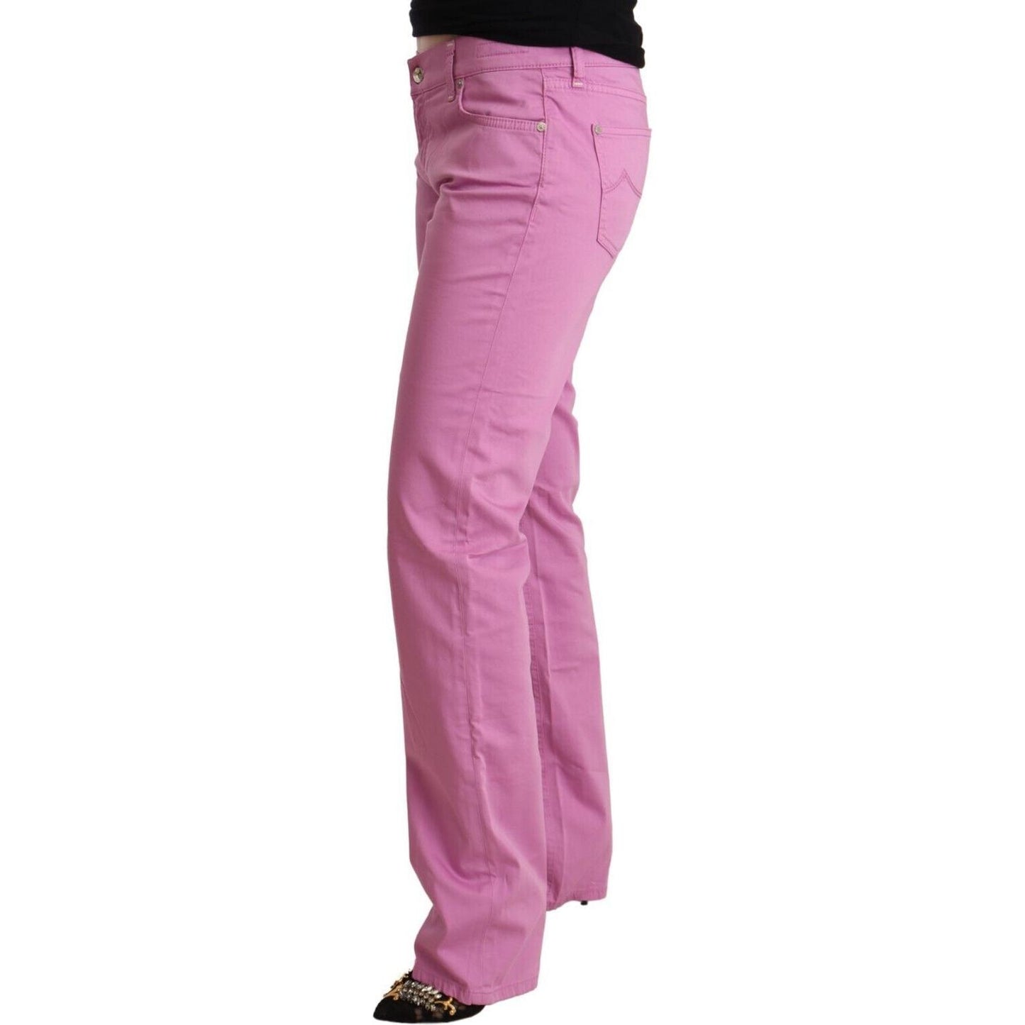 Jacob Cohen Elegant Tapered Pink Denim Jeans Jacob Cohen