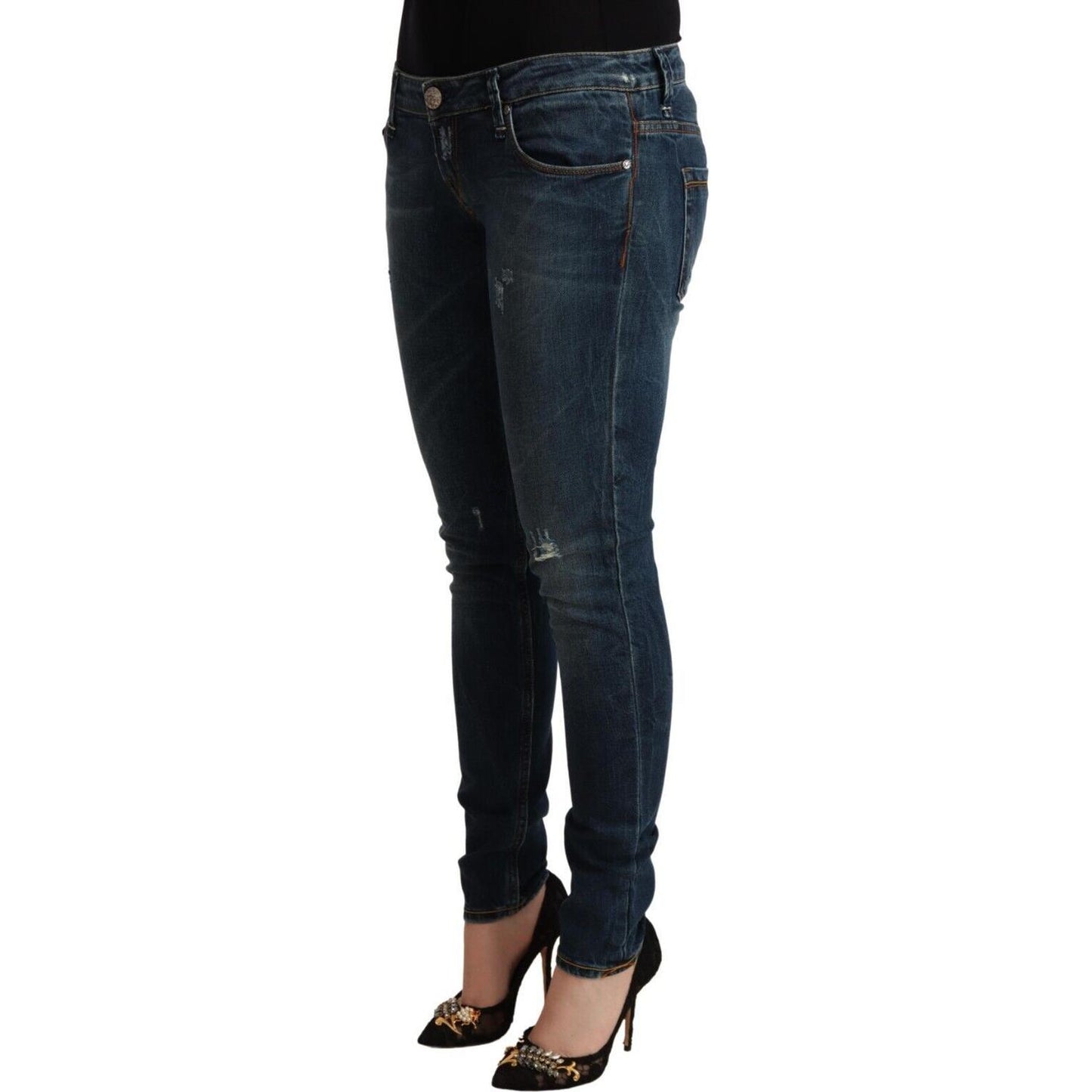 Acht Chic Low Waist Skinny Denim Jeans Acht