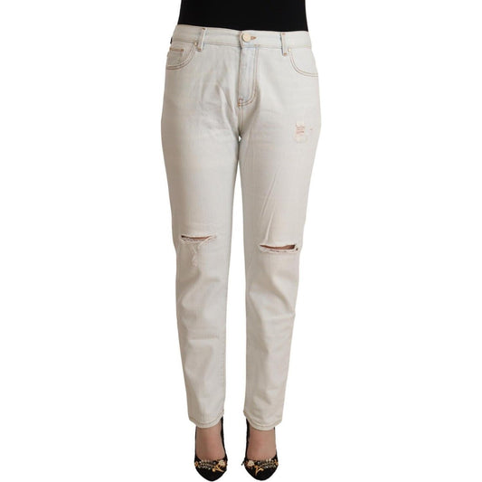 PINKO White Mid Waist Skinny Denim Jeans PINKO