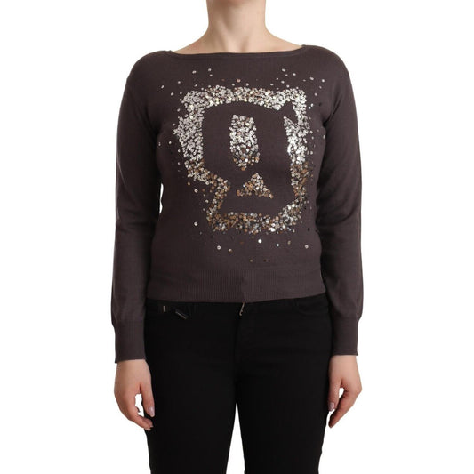 John Galliano Elegant Wool Long Sleeve Sweater John Galliano