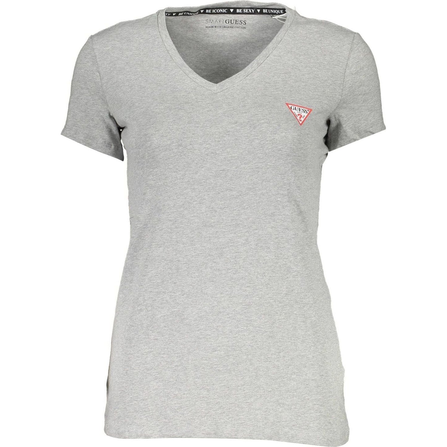 Guess Jeans Gray Cotton Women T-Shirt Guess Jeans