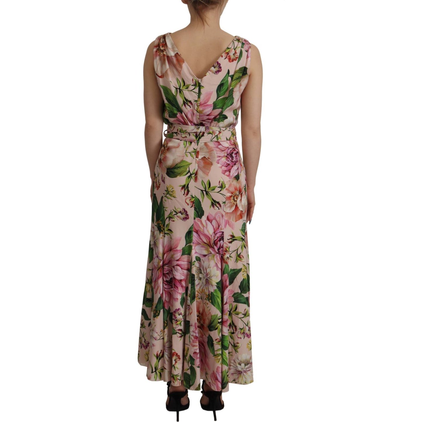 Dolce & Gabbana Elegant Floral Silk Wrap Dress Dolce & Gabbana