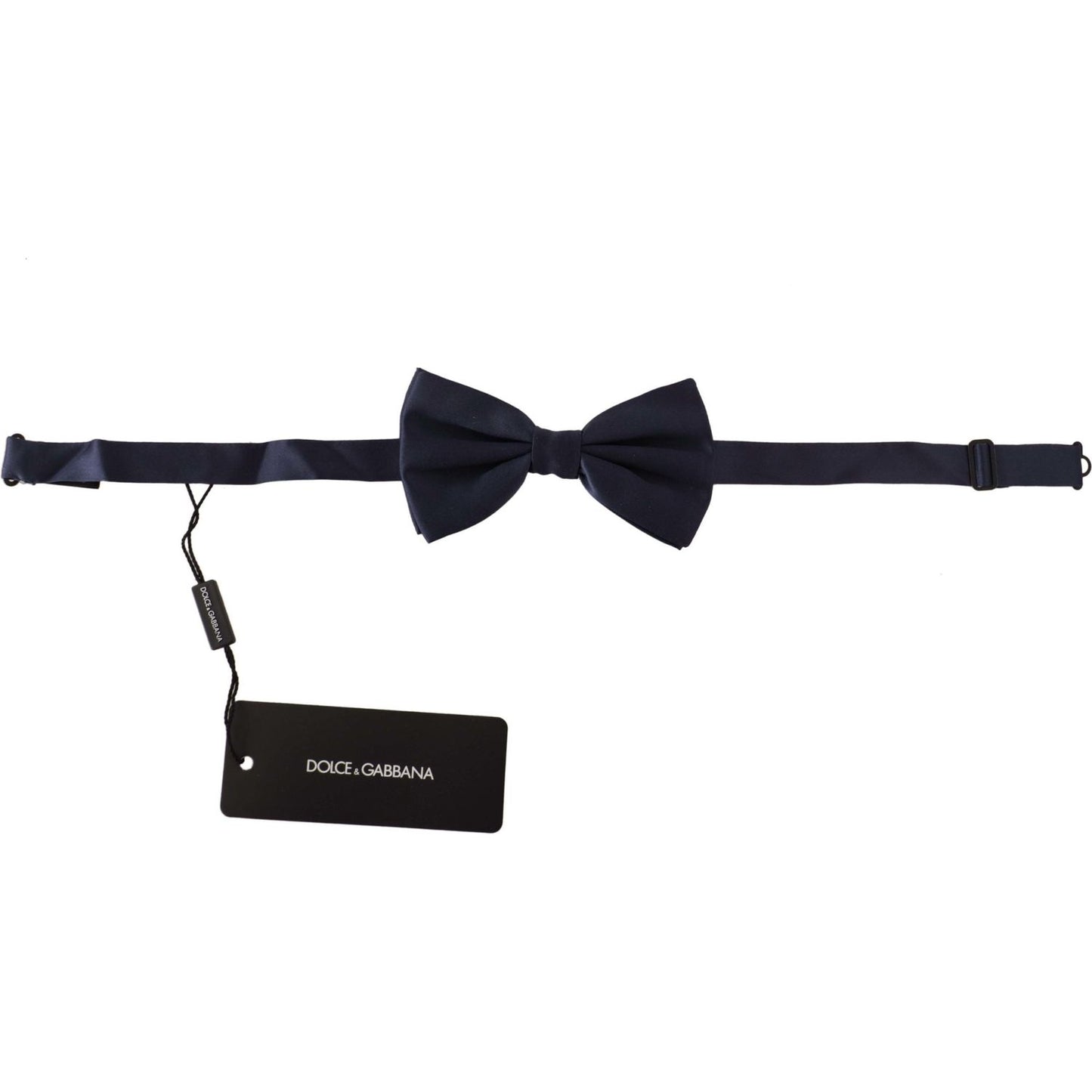 Dolce & Gabbana Elegant Sapphire Silk Bow Tie Dolce & Gabbana