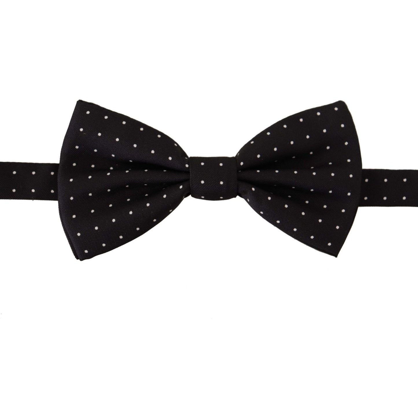 Dolce & Gabbana Elegant Black Polka Dot Silk Bow Tie Dolce & Gabbana