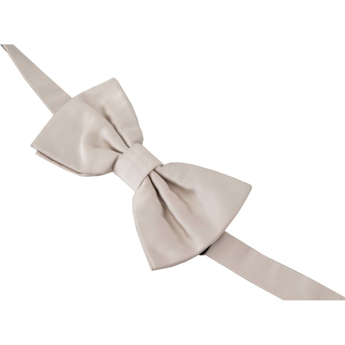 Dolce & Gabbana Exquisite Silk Gray Bow Tie Dolce & Gabbana