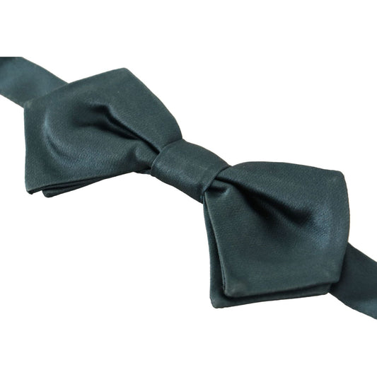 Dolce & Gabbana Elegant Green Silk Bow Tie Dolce & Gabbana