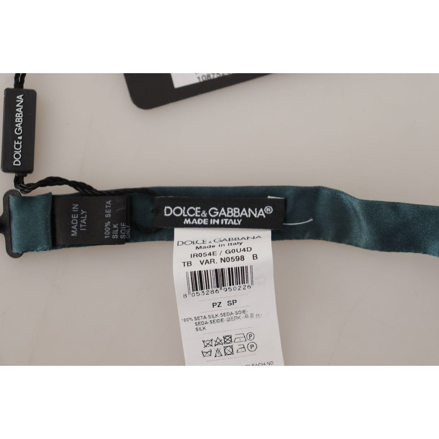 Dolce & Gabbana Elegant Green Silk Bow Tie Dolce & Gabbana