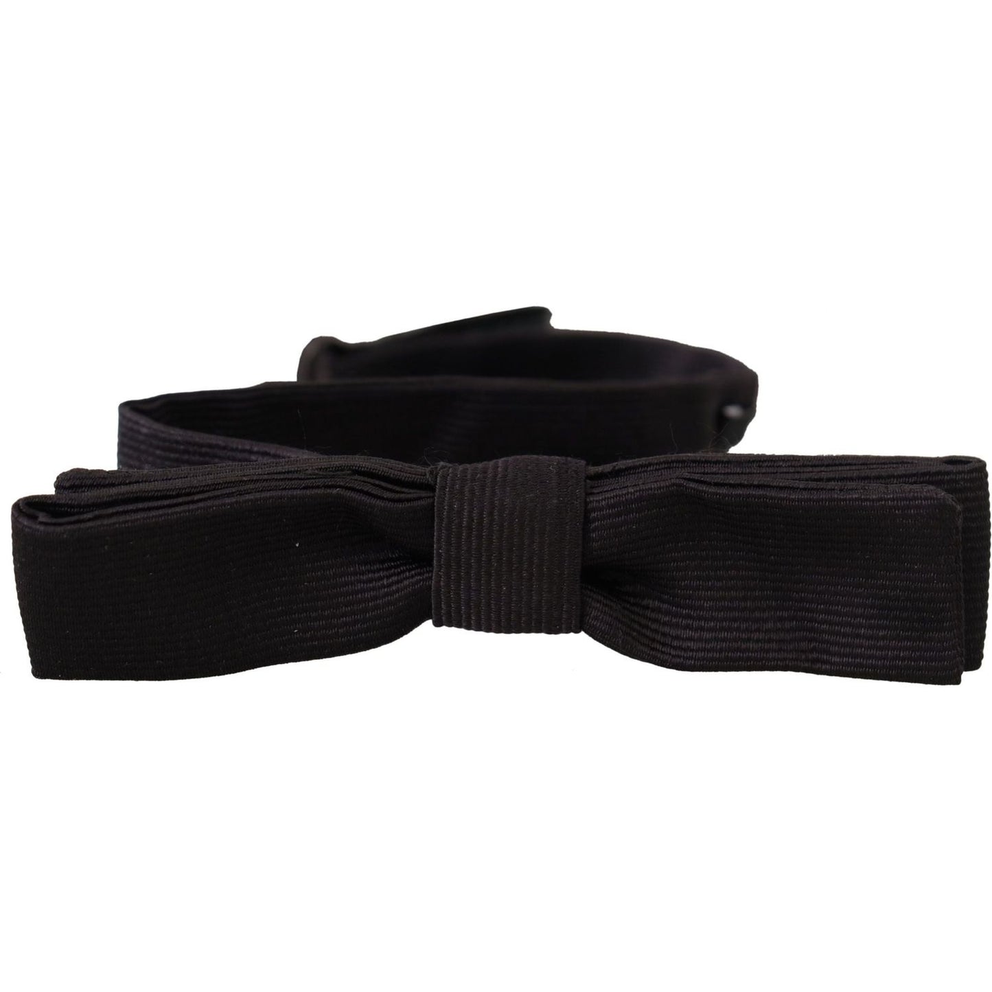 Dolce & Gabbana Elegant Silk Black Bow Tie Dolce & Gabbana