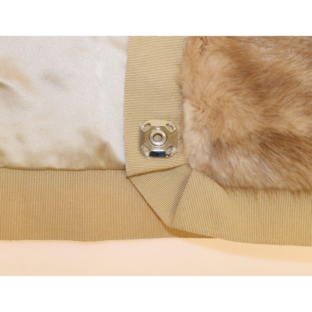 Dolce & Gabbana Exclusive Beige MINK Fur Scarf Wrap Fur Scarves Dolce & Gabbana