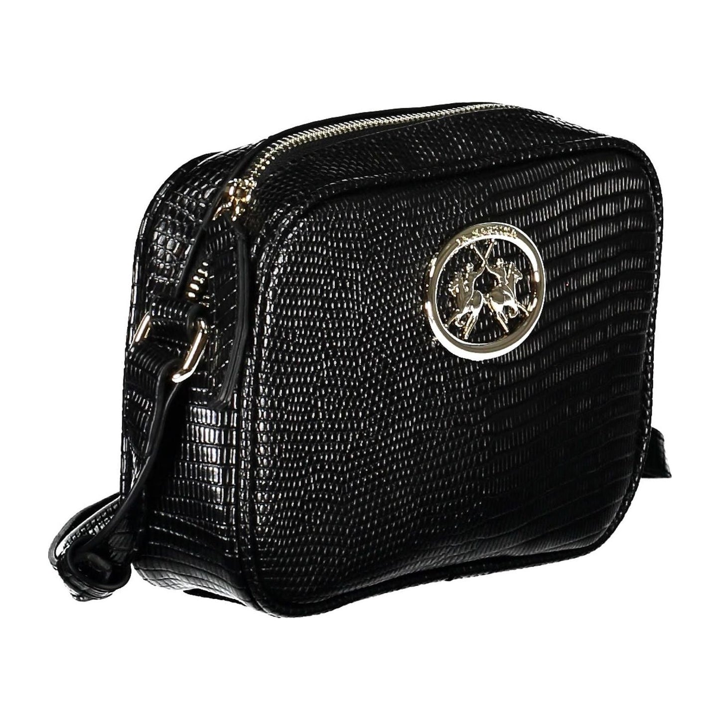 La Martina Black Polyethylene Women Handbag La Martina