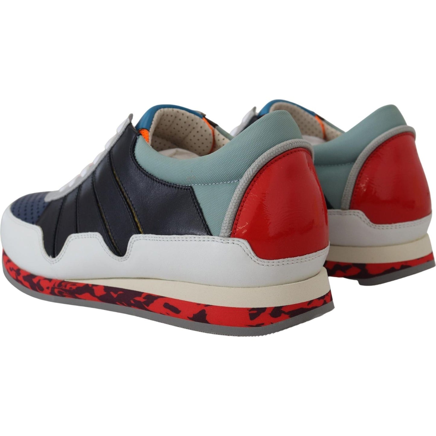 Dolce & Gabbana Multicolor Leather Sport Low Top Sneakers
