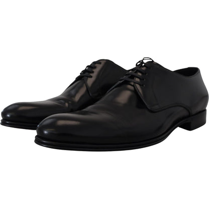 Dolce & Gabbana Black Leather Formal Dress Shoes