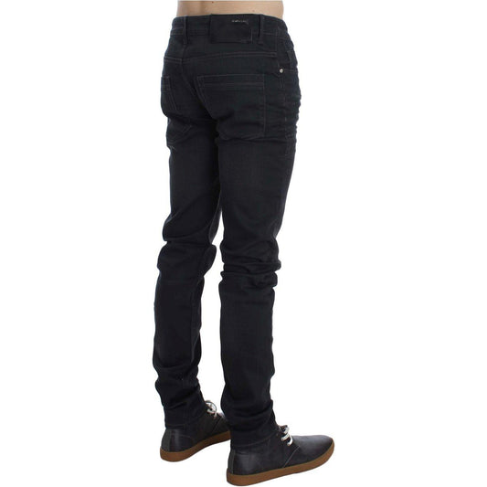 Acht Gray Cotton Stretch Slim Fit Jeans Acht