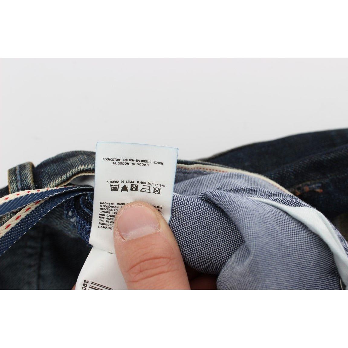 优雅直筒男士牛仔裤