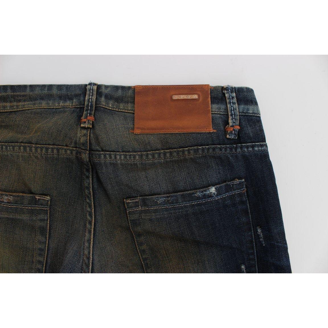 优雅直筒男士牛仔裤