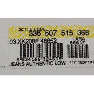 优雅低腰常规版型男士牛仔裤