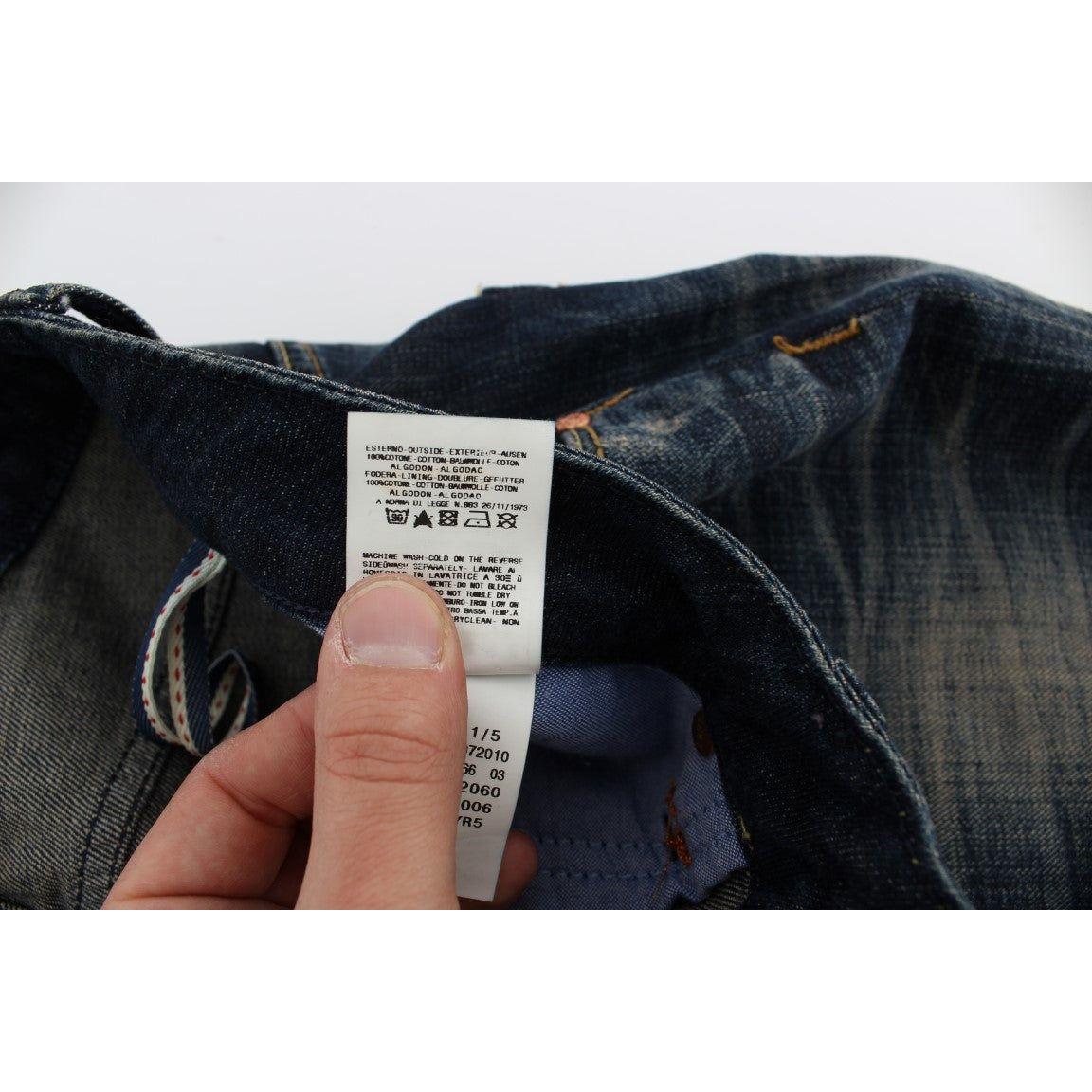 优雅直筒低腰男士牛仔裤