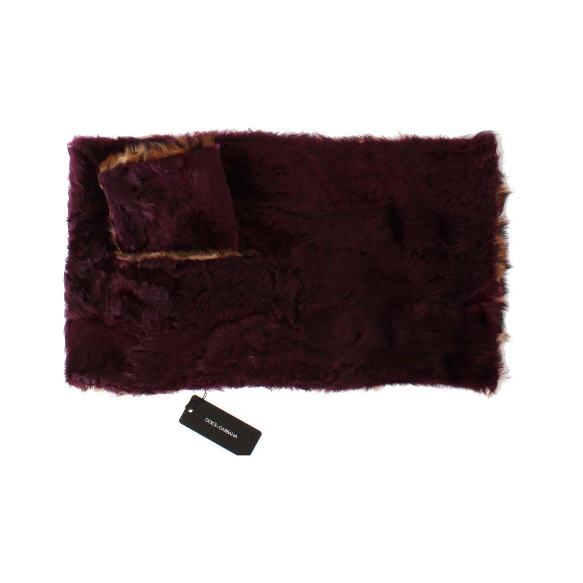 Dolce & Gabbana Exquisite Leopard Print Lambskin Fur Scarf Dolce & Gabbana