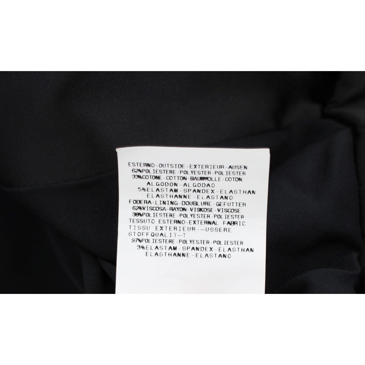 Exte Black Stretch Single Breasted Blazer Jacket Exte