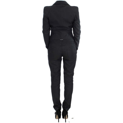 Exte Gray One Button Two Piece Suit Exte