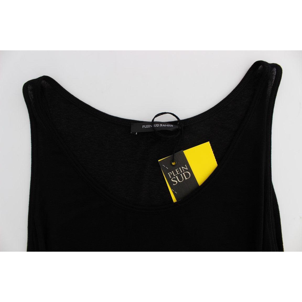 PLEIN SUD Sleek Black Cami Blouse Tank Top PLEIN SUD