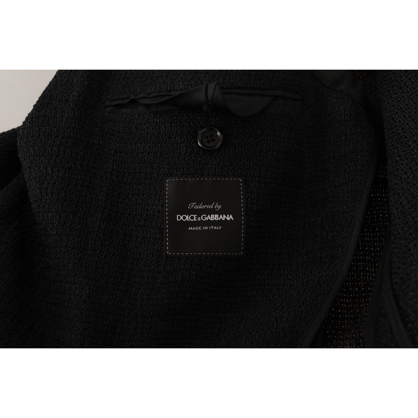 Dolce & Gabbana Black Single Breasted Coat Men Blazer