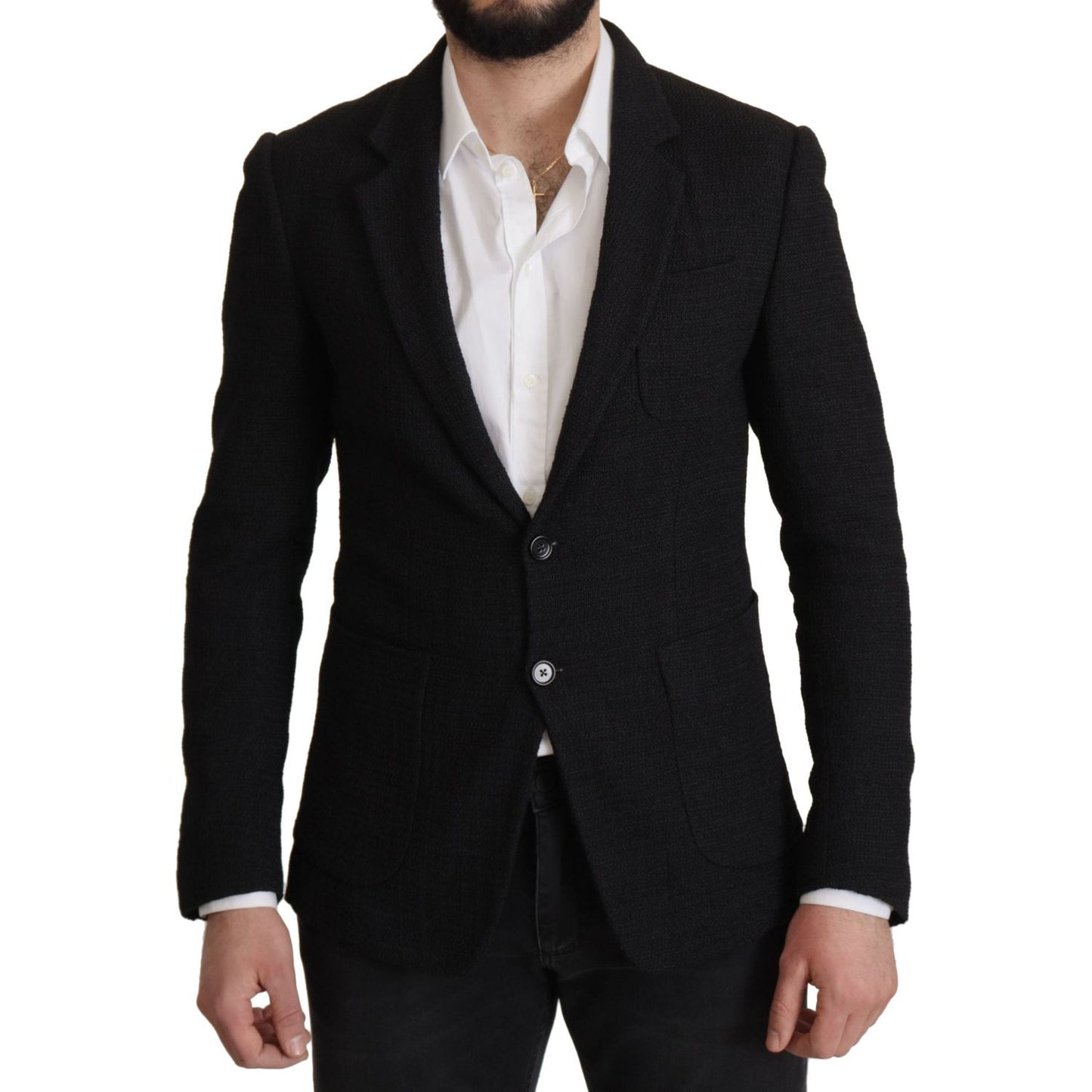 Dolce & Gabbana Elegant Single Breasted Wool Blazer Dolce & Gabbana