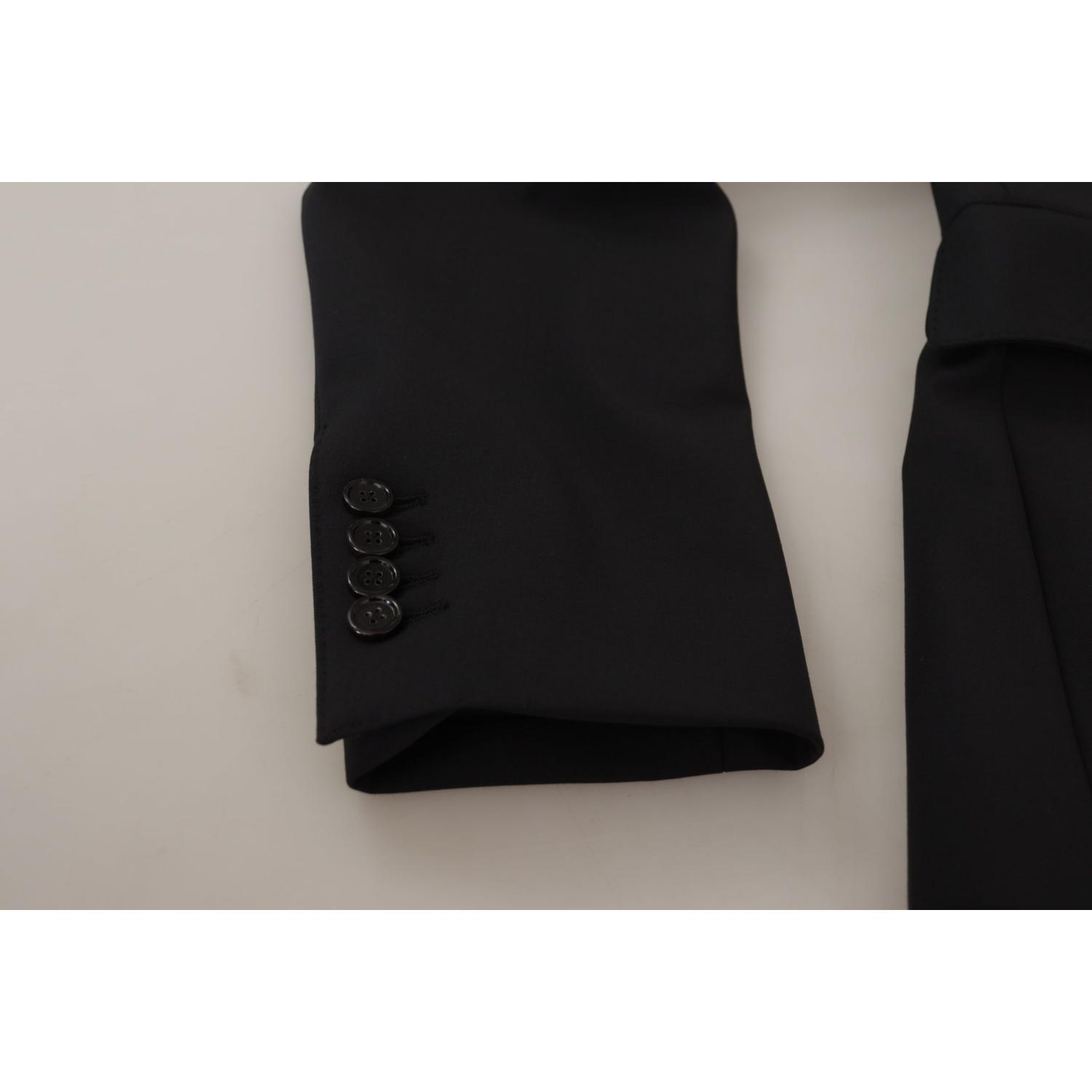 优雅单排扣羊毛西装外套