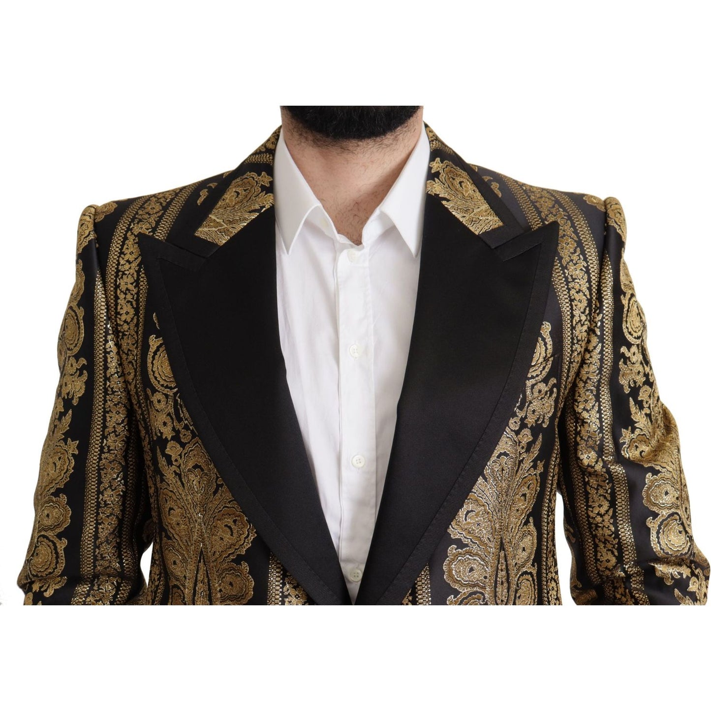 Dolce & Gabbana Elegant Single Breasted Jacquard Blazer Dolce & Gabbana