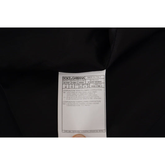 Dolce & Gabbana Black Jacket Vest 2 Piece MARTINI Blazer