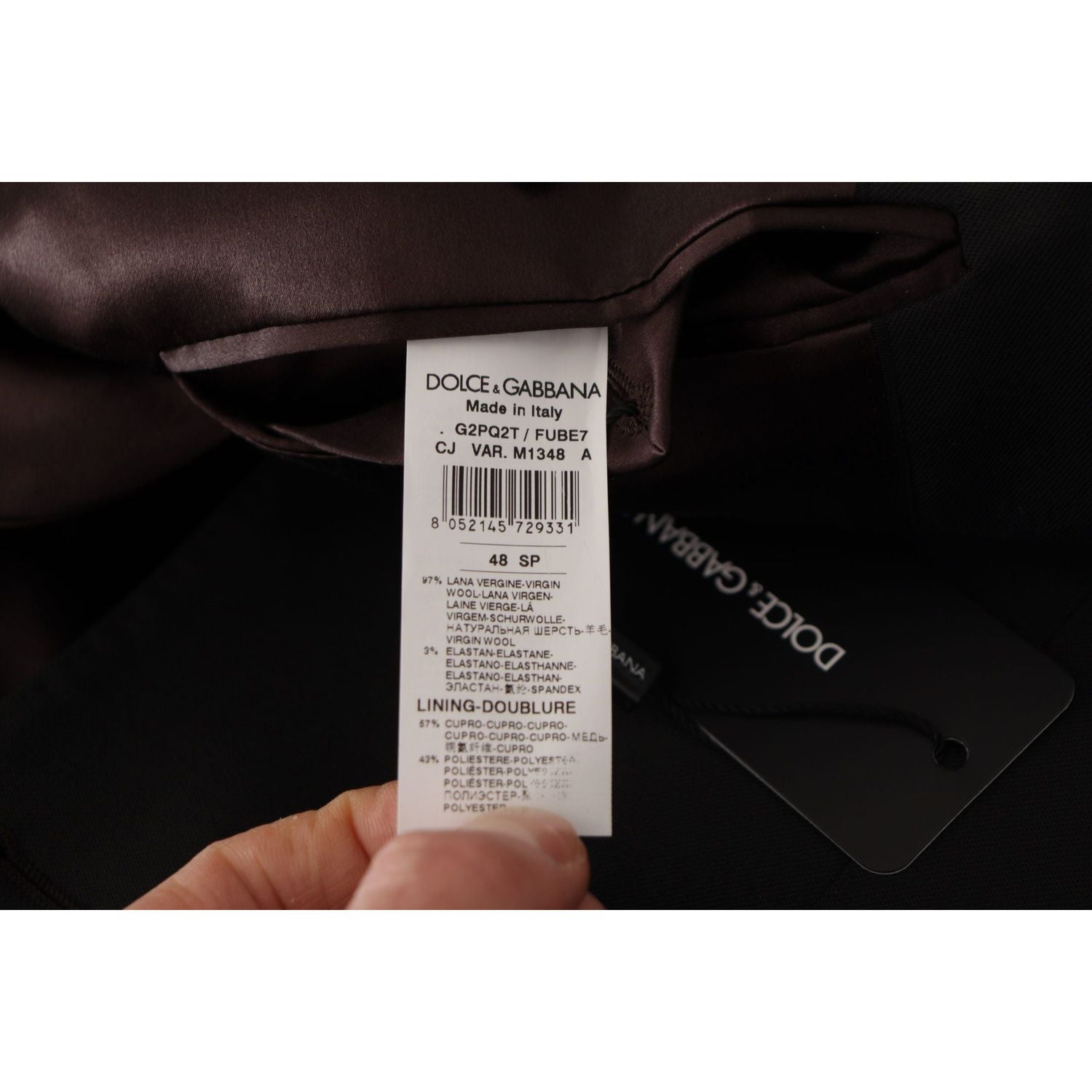 Dolce & Gabbana Black Wool Single Breasted Blazer v