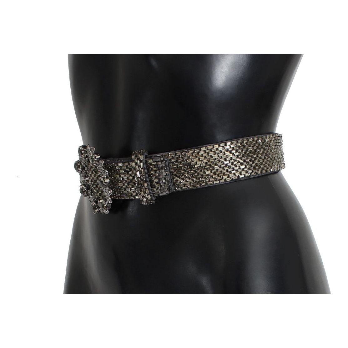 Dolce & Gabbana Embellished Sequined Wide Waist Belt Belt Dolce & Gabbana