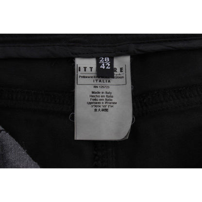 Costume National Black Cotton Capri Cropped Denim Jeans